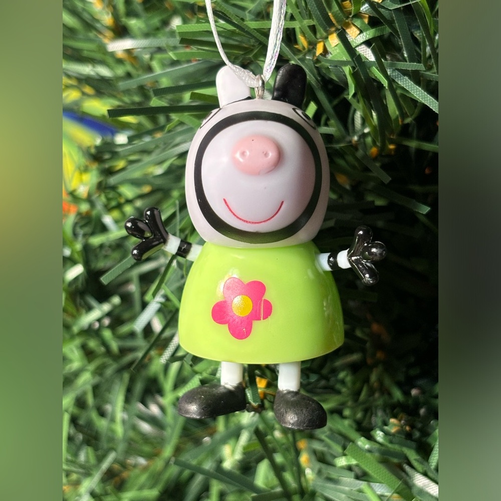 Peppa Pig Zoe Zebra Christmas Ornament